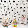Dog Paw Wall Decals, 6 Sheets 168 Pcs view 2