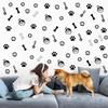 Dog Paw Wall Decals, 6 Sheets 168 Pcs view 3