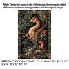 10x12 Dragon Rug, Western Dragon Area Rug, Washable Fantasy Rugs, Vintage Boho Dragons Carpet, Medieval Floral Dragons Carpet for Living Room, Non Slip & Faux Cashmere Low Pile view 2