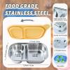 2 Pack Stainless Steel Snack Containers for Kids & Adults - Reusable 2 Compartment Snack Containers with Leakproof Silicone Lids, Divided Meal Prep Lunch Box Food Container for School, Office, Travel view 3