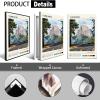 Trendy USA Yosemite National Park Landscape Canvas Posters Yosemite Valley Wall Art America City Travel Prints Painting For Living Room Bedroom Office Wall Decor 16x24in Black Framed view 2