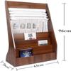 UHRLGHS Wooden Magazine Rack Brochure Rack Floor Standing Newspaper Organizer Vertical Newspaper Rack view 2