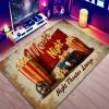 10x16 Movie Area Rug, Theater Lounge Area Rug, Movie Night Home Theater Floor Rugs, Vintage Movies Theaters Rugs, Washable Low Pile Film Carpet for Living Room view 3