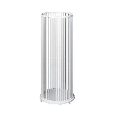 GJMDCMA Metal Umbrella Stand - Round Umbrella Holder for Walking Sticks & Toys, 24x58cm, Stylish Black Umbrella Rack, Durable Umbrella Storage Solution