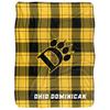 LOGOVISION Ohio Dominican University Campus Plaid Spirit Silky Touch Sherpa Back Super Soft Throw Blanket 60"x80" view 2