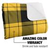LOGOVISION Ohio Dominican University Campus Plaid Spirit Silky Touch Sherpa Back Super Soft Throw Blanket 60"x80" view 3