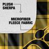 LOGOVISION Ohio Dominican University Campus Plaid Spirit Silky Touch Sherpa Back Super Soft Throw Blanket 60"x80" view 4