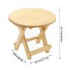 AFCFZBTBNM Folding Chair, Wooden Camping Chair, Solid Pine Portable Footstool for Indoor and Outdoor Use, Compact Foldable Small Chair for Travel, Garden, Fishing, Hiking view 2