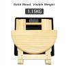 AFCFZBTBNM Folding Chair, Wooden Camping Chair, Solid Pine Portable Footstool for Indoor and Outdoor Use, Compact Foldable Small Chair for Travel, Garden, Fishing, Hiking view 4