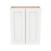 HCIOAN Wall-Mounted Cabinet Solid Wood Shaker Style Medicine Cabinet with Adjustable Shelves & Soft-Close Doors for Bathroom, Kitchen, and Office Storage (Origami White, 27" W x 12" D x 36" H) view 3