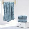 ABREEZE Blue Campanula Bath Towel Set, 3pc,Soft and Skin-Friendly with Excellent Absorption Towels for Bathrooms, Hotels and Gyms(1 Bath Towel,2 Hand Towels) view 3
