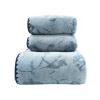 ABREEZE Blue Campanula Bath Towel Set, 3pc,Soft and Skin-Friendly with Excellent Absorption Towels for Bathrooms, Hotels and Gyms(1 Bath Towel,2 Hand Towels) view 4