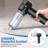 Sycoodeal Handheld Car Vacuum Cleaner, 25000PA Strong Cyclonic Suction Portable Mini Vacuum Cordless with Digital Display Lightweight Handheld for Pet Hair, Car, Home, Office, Kitchen(Silver) view 3