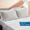 1000-TC Pima Cotton Pillowcases with Envelope Closure (2-Pack), King Size (20" x 40") Silver Grey Solid view 2