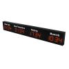 Wlikoci World Time Zones Clock, Digital Multiple Time Zones Clock, 3/4/5 Cities World Time Clock, for Multinational Enterprises Hotels Office (Red 4City) view 1