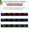 Wlikoci World Time Zones Clock, Digital Multiple Time Zones Clock, 3/4/5 Cities World Time Clock, for Multinational Enterprises Hotels Office (Red 4City) view 4