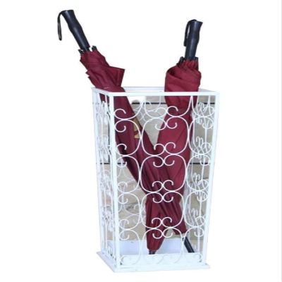 LMMIAMZ Wrought Iron Umbrella Stand Holder for Entryway Hallway Hotel Household Umbrella Storage Rack Bucket nizer