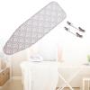 Ironing Board Cover 19"x47" 58"x20" Iron Board Covers And Pad With Adjustable Elastic EdgesHeatproof Ironing Board Covers For Standard Size(Lightpink,132x51cm/52x20in) view 1