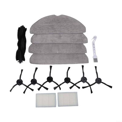 14PCS Vacuum Attachments For Vyzzle D10 For Laresar For L10 For ILIFE V20 For Lydsto R1D Edge For Roidmi Eve For Rook S, Side Brush Filter Mop Kit, Home Floor Cleaning Accessories