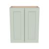HCIOAN Wall-Mounted Cabinet Solid Wood Shaker Style Medicine Cabinet with Adjustable Shelves & Soft-Close Doors for Bathroom, Kitchen, and Office Storage (Jade Green, 30" W x 12" D x 30" H) view 3