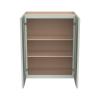 HCIOAN Wall-Mounted Cabinet Solid Wood Shaker Style Medicine Cabinet with Adjustable Shelves & Soft-Close Doors for Bathroom, Kitchen, and Office Storage (Jade Green, 30" W x 12" D x 30" H) view 4