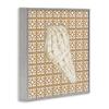 Stupell Industries Coastal Tile And Shell Gray Framed Giclee Art, design by Lee Ann Sanders, 24 x 24 view 3