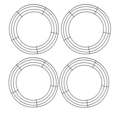 Hobby Lobby Round Metal Wreath Frame, 10 Inch, Craft Base, Set of 4