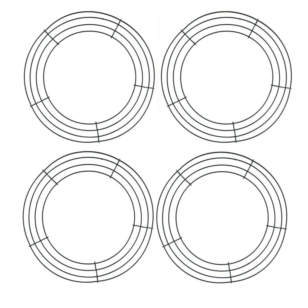 Hobby Lobby Round Metal Wreath Frame, 10 Inch, Craft Base, Set of 4