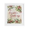 'Season's Greetings Holly Berries'| Framed Print Under Glass view 1