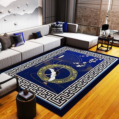 Chinese Traditional Electric Carpet, Vintage Heated Area Rug, Heated Floor Mat w/Adjustable Temperature & Timing, Electric Heating Pad, Foot Warmer Floor Heater(C,100x200cm)