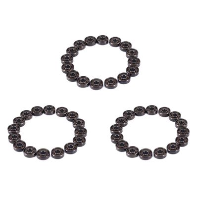 Cwmiibili 48Pcs Ceramic 608 Bearings 8X22X7mm ABEC-11 Hybrid 6 White ZrO2 Balls Skateboard Bearing Skating Inline Roller