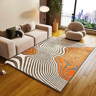 Floor Heating Pad, Carbon Crystal Electric Heating Carpet, Fast Heating Area Rug Floor Heater, Electric Blankets, Heated Floor Mat for Home Living Room(A,150x200cm)