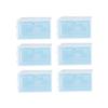 COOLHIYA 6PCS Large Transparent Stackable Shoe Storage Boxes Thickened Plastic Organizer with Door for Closet Entryway Bedroom Blue view 1