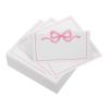 LOGOFUN 100PCS Bow Place Cards Elegant Blank Assignment Labels for Wedding Party Guest Name Seating Table Decorations - Pink view 1