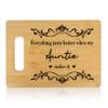 Aunt Gifts for Women Aunite Gift from Nephew Niece Best Aunt Ever Gift Ideas Auntie Announcement Bamboo Wood Cutting Board Home Kitchen Decor Unique Birthday Christmas Valentines Day Gift for Auntie view 1