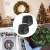 JISADER 2 Pieces Suction Cup Hooks for Wreath Wreath Hangers Easy Installation Rustproof Stainless Steel Hooks for Bathroom Bedroom, Black view 4