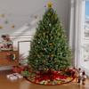Christmas Tree Skirt 36 Inch Plaid Nativity Holy Night Xmas Home Decor view 2