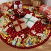 Christmas Tree Skirt 36 Inch Plaid Nativity Holy Night Xmas Home Decor view 4