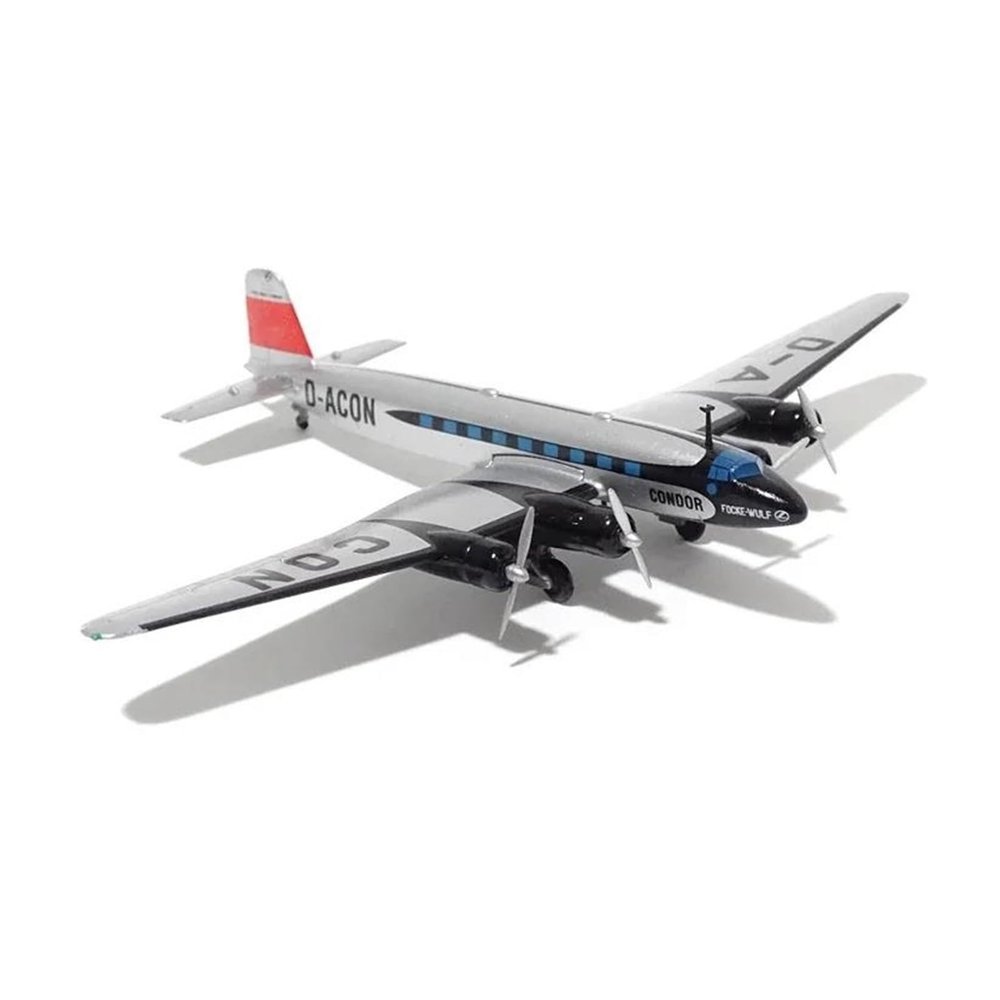 Display Scale Aircraft 1/200 for Condor Focke-Wulf Fw-200 Detect Patrol Aircraft Diecast Alloy Propeller Plane Suitable for Gift Giving