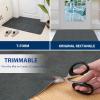 Aoxisicoo Ultra-Thin Indoor Doormat 36x79 Inch-Low Profile Non-Slip Entryway Mat,Washable Absorbent Floor Mat with Dirt-Resistant Design for Front Door,Kitchen,Hallway,Dark Grey view 4