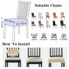 6Pcs Stretch Chair Seat Covers Elastic Solid Colors Chair Seat Covers Jacquard Shell Chair Cover Washable Anti-dust Armless Wedding Home(Camel) view 4