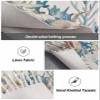 Coastal Thanksgiving Bathroom Rug 2x3 Front Door Mat with Tassel Cotton Woven Throw Area Rug Washable Small Entry Rugs Blue Coral White Pumpkin Starfish Low Profile Carpet for Kitchen Laundry Room view 4