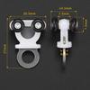 20Pcs Double Row Curtain Track Rollers, Silent Heavy Duty Drop Ceiling Curtains Rails Pulleys, White view 2