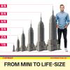 111PRINT Empire State Building Cardboard Cutout 1FT, Life Size Backdrop for Weddings, Birthdays, Classroom Decor Photo Props Coroplast, Easy Assembly Reusable, 1 Piece view 2