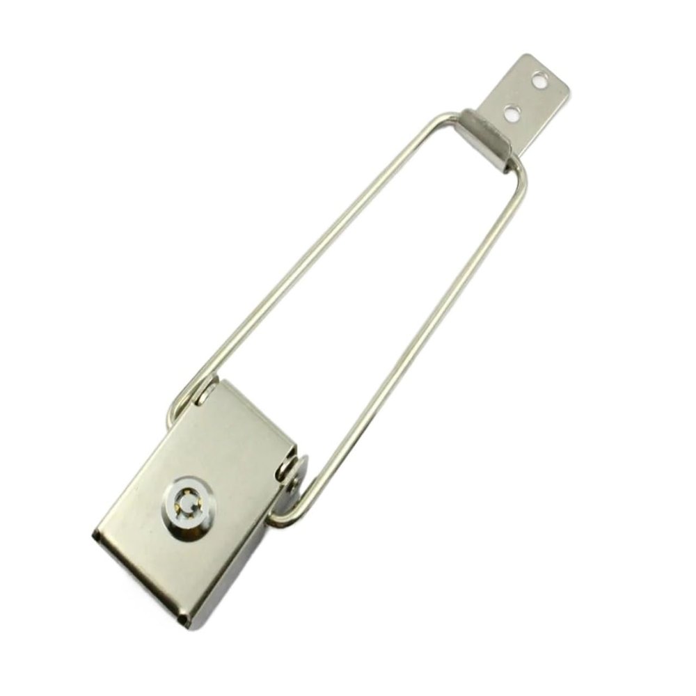 FENG GUO 2 Pieces 130mm Furniture Sa*/fety Stainless Steel Toggle Latch Catch Box Latch with Key