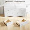 Furmax 5 Dresser for Bedroom, TV Stand for Living Room, White view 2