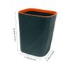 CAXUSD Large Capacity Trash Can with Press Ring for Secure Bags Green Small Waste Basket for Home Office Bathroom Desk Indoor Garbage Bin Easy to Clean and Stylish Design view 2