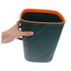 CAXUSD Large Capacity Trash Can with Press Ring for Secure Bags Green Small Waste Basket for Home Office Bathroom Desk Indoor Garbage Bin Easy to Clean and Stylish Design view 3