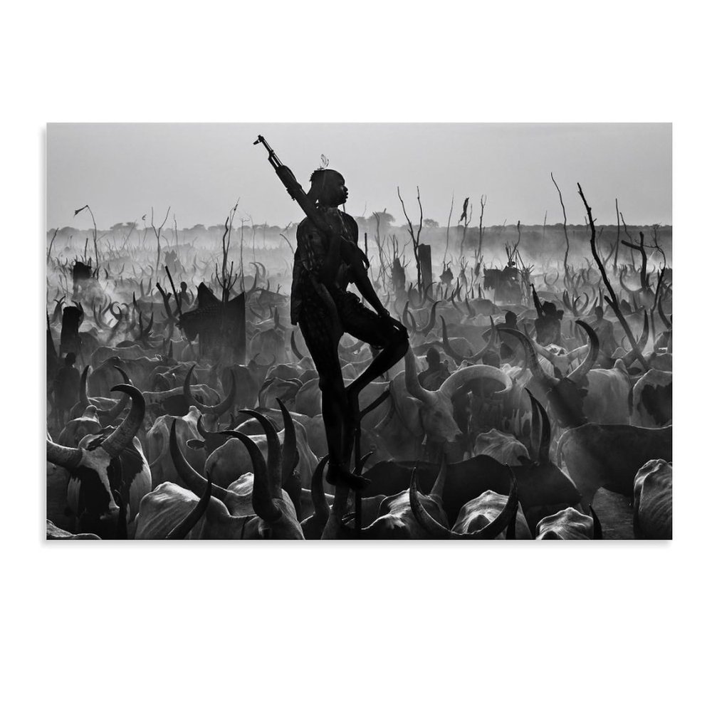 Black And White Art Posters of Famous Photographer David Yarrow's Photography Works (1) Bedroom Office Printed Canvas Wall Art Decoration Painting Poster Unframe-style 30x20inch(75x50cm)