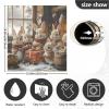 ALAZA Rabbit Bunny Christmas Funny Dishwasher Magnet Cover Sticker Decorative Refrigerator Magnet Panel Decal Cover for Home Kitchen Appliance Decor view 3